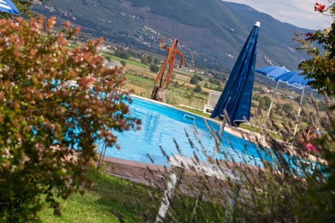 Equipped and panoramic swimming pool