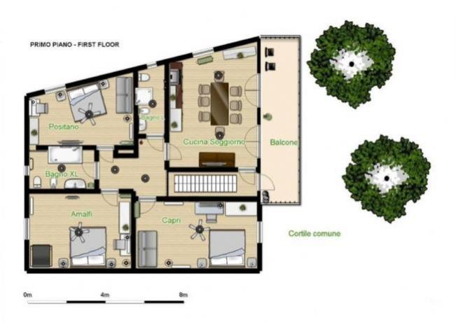 Ampia casa vacanza per famiglie a Sorrento