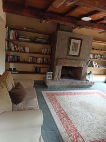 Suite con camino in camera Resort Bracciano