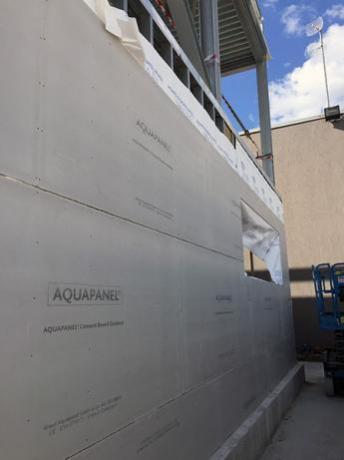 Tamponatura con Cartongesso da esterno Knauf Aquapanel
