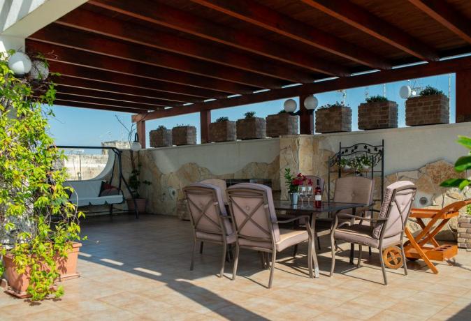 Terrazza panoramica in B&B a Lecce 