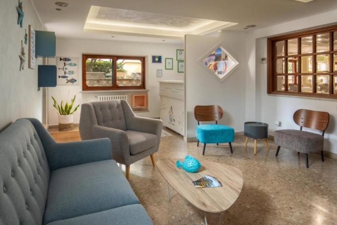 Hall hotel ideale per famiglie vicino mare Terracina