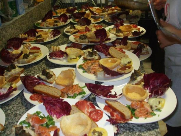 Sala ristorante: Presentazione Antipasti 