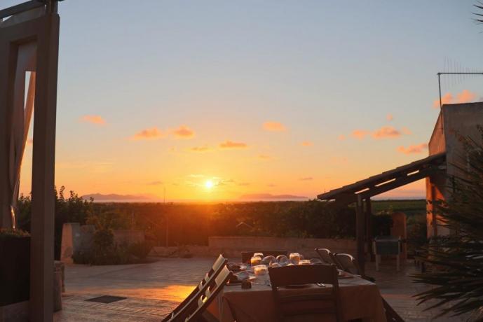 Cena al tramonto agriturismo Trapani 