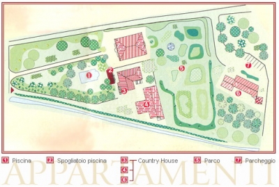 piantina tenuta villa