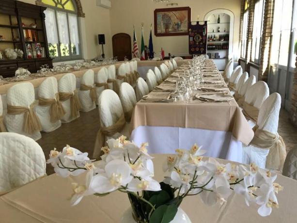 Elegante sala ristorante villa storica vicino San-Sepolcro 