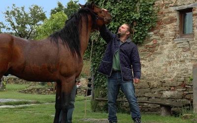 Alessio con Thor a Monestevole vicino Umbertide