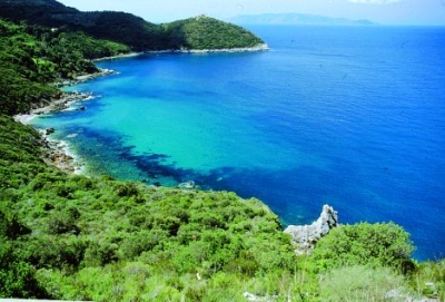 View over the argentario-coast