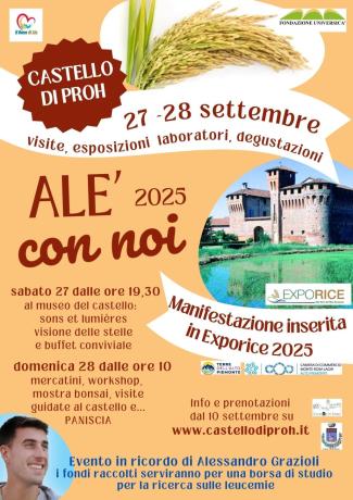 TERZA EDIZIONE DELLA MANIFESTAZIONE CULTURALE ALE' CON NOI 2025