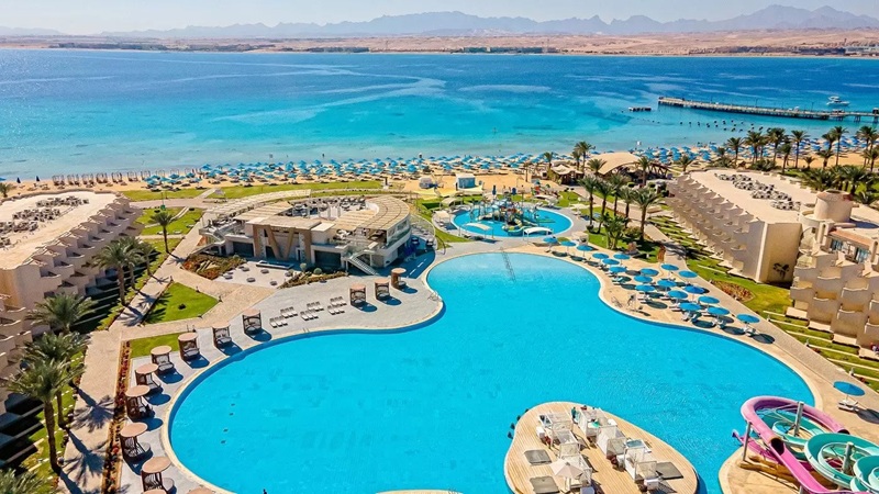 Villaggio con piscine e acquapark Hurghada 