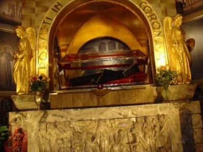 Saint Rita inside the Cascia Church