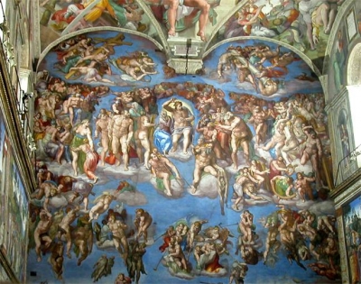 Particolare della Cappella Sistina