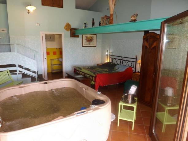 Jacuzi privata in Agriturismo I Cavalli