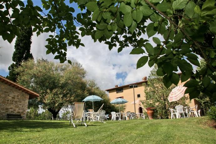 Agriturismo a Gubbio con Verde attrezzato e piscina 