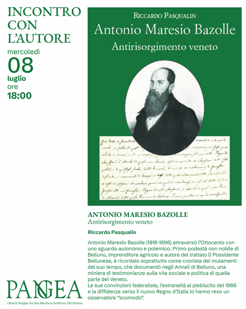 Presentazione del libro “Antonio Maresio Bazolle. Antirisorgimento veneto”