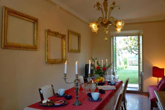 Soggiorno con prima colazione villa lusso Perugia