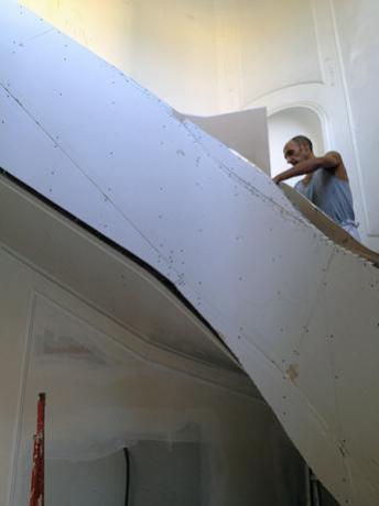 Rivestimento Scala Curva Cartongesso EdilService Foligno