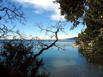 Trieste sul mare adriatico