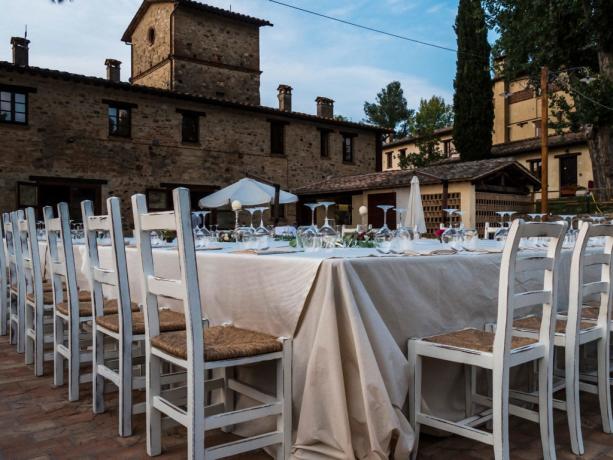 Terrazza per eventi in Agriturismo 