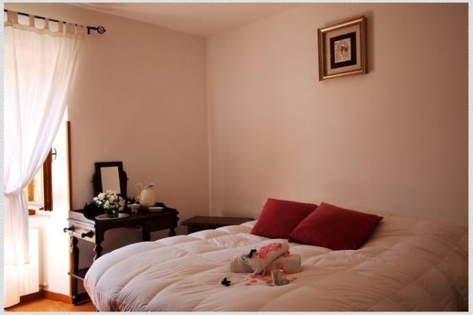 camera da letto in B&B in Valnerina