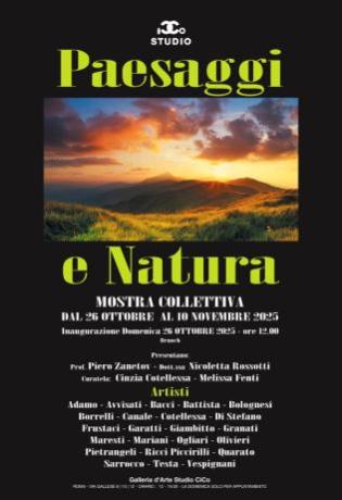 Paesaggi a natura mostra collettiva d'arte contemporanea