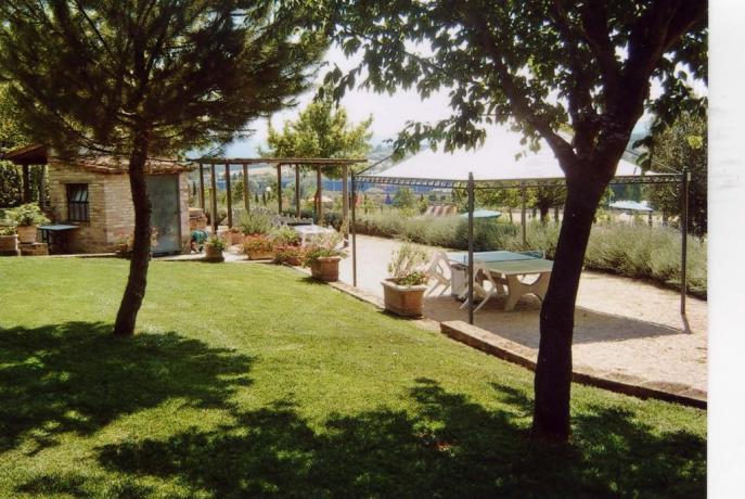 Tavolo ping pong in casa vacanza a Corciano