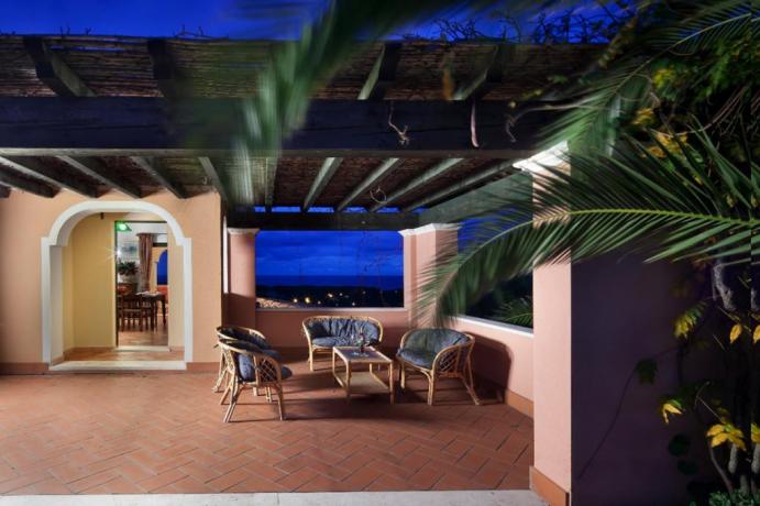 Veranda Appartamento Il Belvedere vicino Cala Ginepro