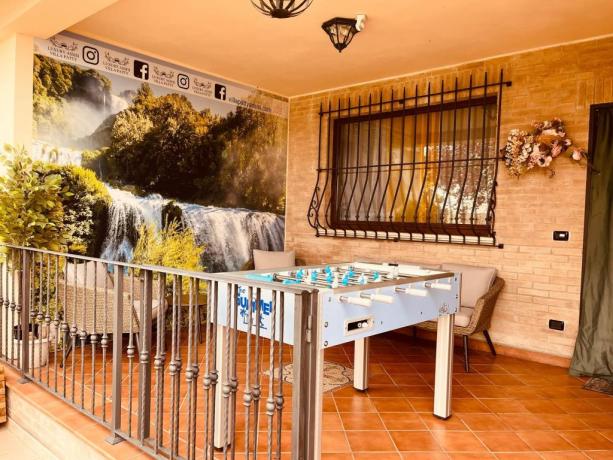Roberto Sport Foosball: patio with view of Assisi