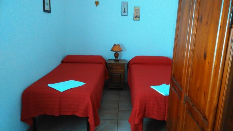 Camere con due letti singoli B&B all'Aquila 