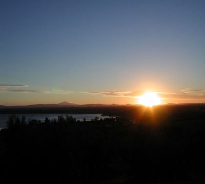 Tramonto sul lago