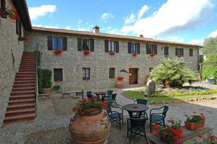 Last Minute Week End in Villa Padronale con Piscina a Siena - Residence Antica Dimora Rurale con Bonus Vacanze Accettato