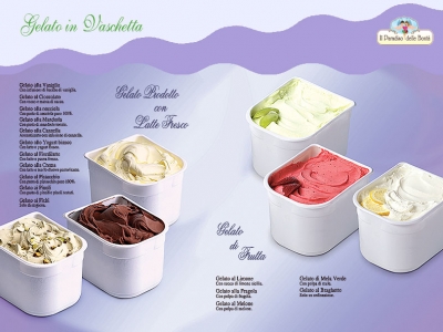 Gelato mantecato per la ristorazione, vendita e pr