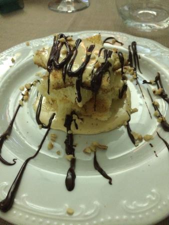 Dessert con cioccolato