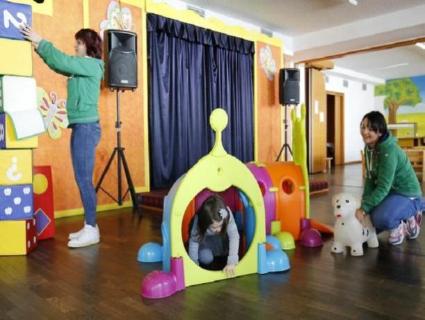 Sala giochi interna per bambini 