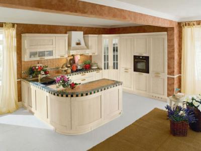 Cucina ad U in Legno Massello SIGNORESSA
