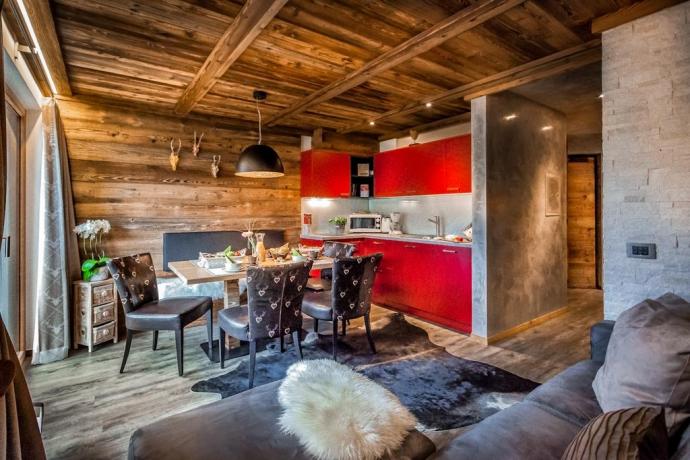 Appartamenti con arredi moderni in Chalet Alta Badia 