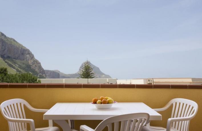Terrazza con vista appartamento-vacanze Sicilia San-Vito-lo-Capo