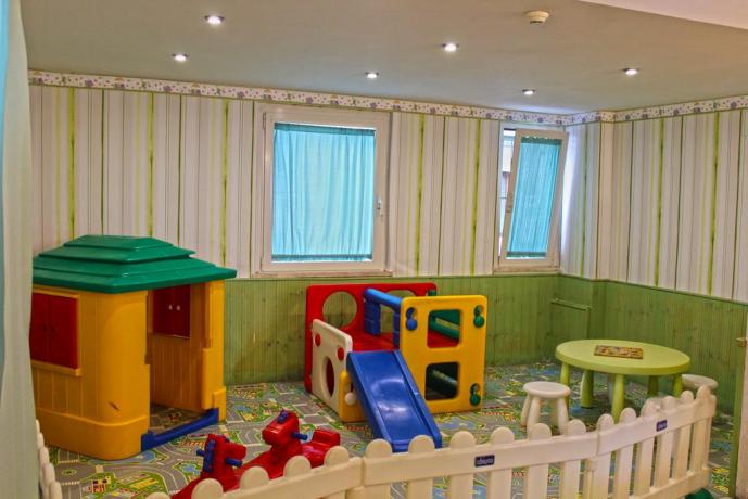 area bambini all'interno dell'Hotel a Cattolica	 