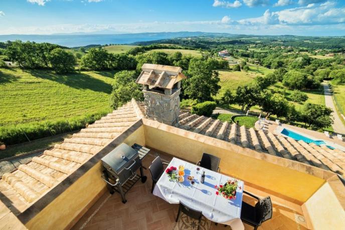 Appartamenti con terrazzo vista Lago di Bolsena 