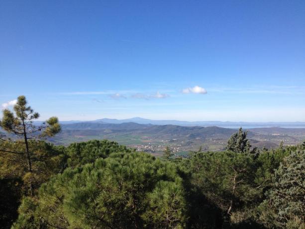 Veduta panoramica del paesaggio in Umbria  