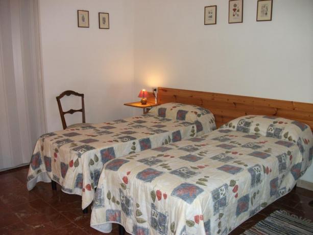 Camera doppia letti singoli B&B vicino Perugia
