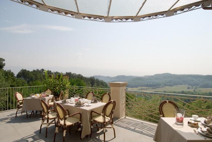 Terrazza panoramica in Resort nel Valdarno  