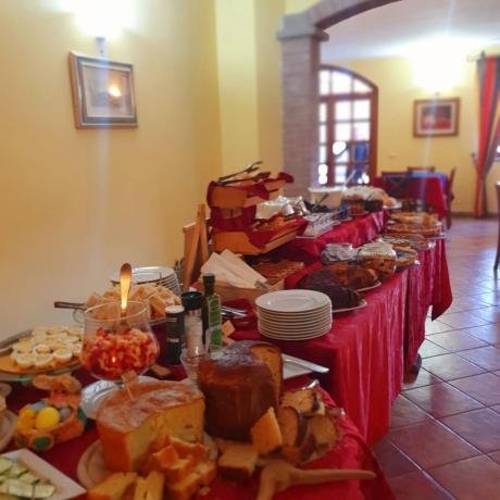 Agriturismo Bolsena: Buffet dolce e salato prima colazione
