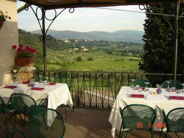 Ristorante con vista agriturismo Fiesole-Firenze 