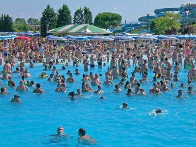 Swim in the Wavepool at Acquajoss Waterpark