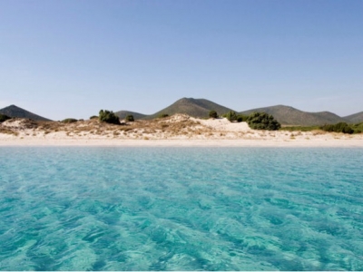 The chia-beach near cagliari