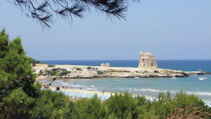 Spiaggia vicino torre dello Sfinale Hotel Peschici 