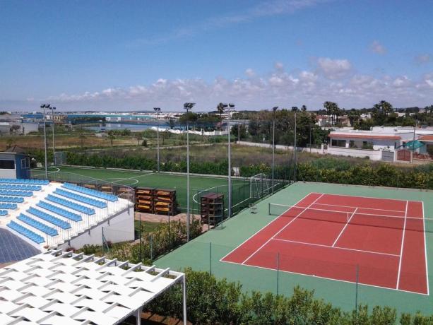 Resort a Porto Cesareo con Impianti Sportivi