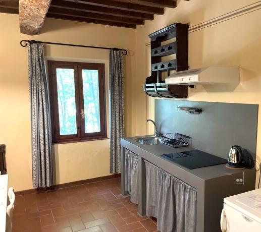 Cucina in appartamento vacanze François a Chiusi 