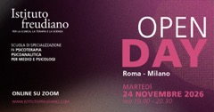 Open day Istituto freudiano Milano 24 novembre 2026